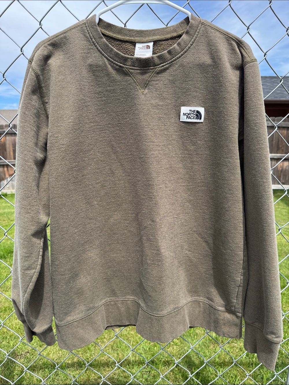 The North Face Men’s Olive Green Crewneck Sweatshirt